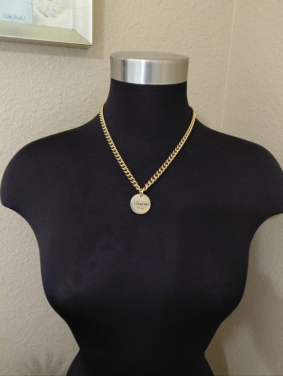 Coach Jewelry - Coach Gold Silver Charm Necklace